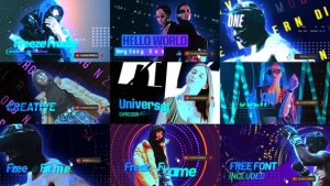 Trendy Freeze Frame 02 Premiere Pro template preview