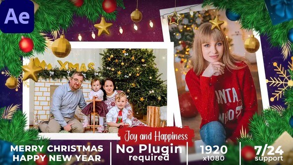 Videohive New Year Slideshow || Christmas Slideshow Video Displays template preview