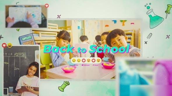 Videohive Back To School Intro Slideshow Openers template preview