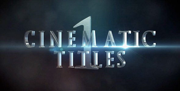 Cinematic Titles 1 Video Displays template preview