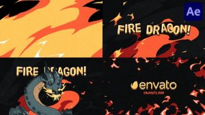 Videohive Fire Dragon Logo for After Effects 50253264 Logo Stings template preview