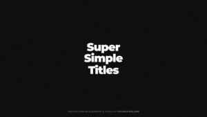 Videohive Titles - Super Simple Titles template preview