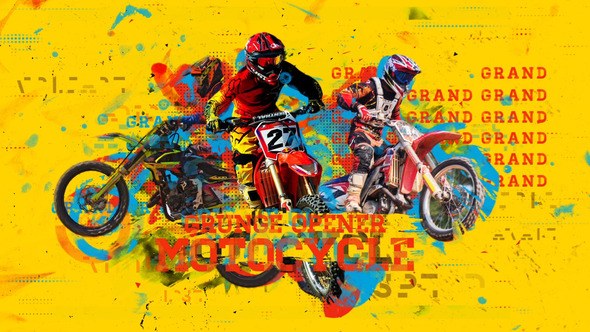 Videohive Motorcycle Grunge Opener Openers template preview