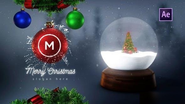 Videohive Christmas Unique Logo Reveal Logo Stings template preview