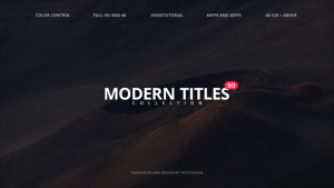 50 Modern Titles Video Displays template preview