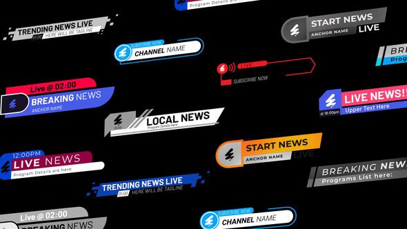 Videohive Live News Lower Thirds | Part 2 Elements template preview