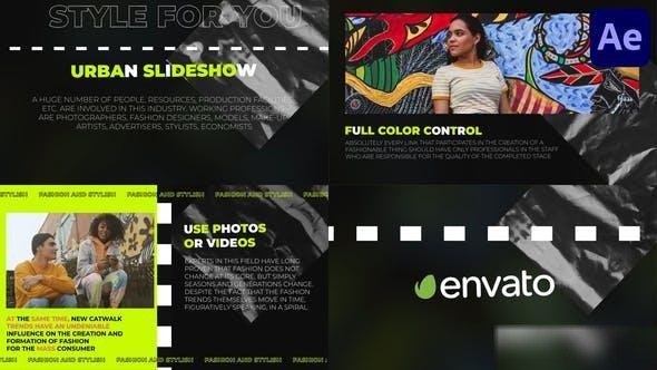 Videohive Urban Slideshow for After Effects Openers template preview