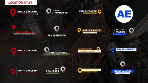 Videohive Location Titles | AE 44153943 Elements template preview