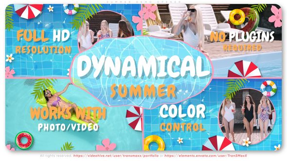 Videohive Summer Demo Opener Video Displays template preview