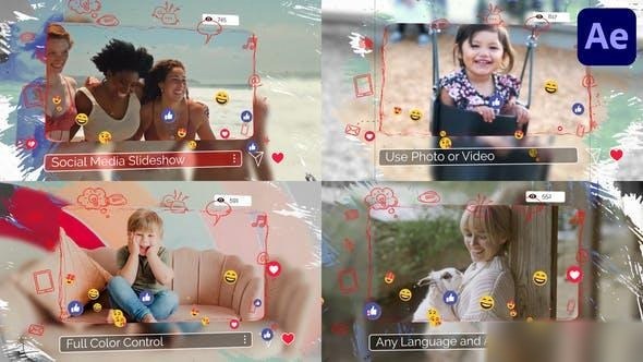 Videohive Social Media Slideshow for After Effects Openers template preview