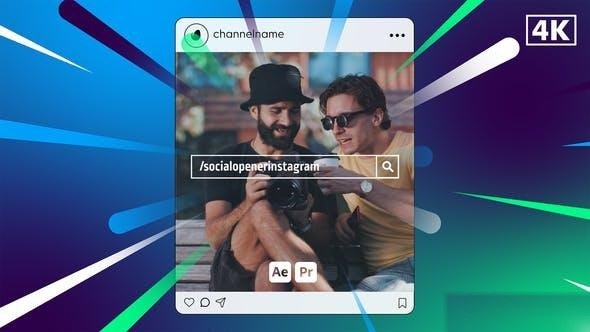 Videohive Social Opener Instagram Openers template preview