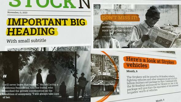 Videohive Newspaper Investigation Project Titles template preview