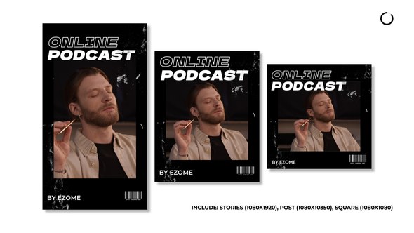 Videohive Instagram Podcast Intro | AE Titles template preview
