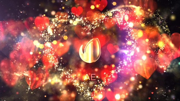 Videohive Glitter Love Titles Titles template preview