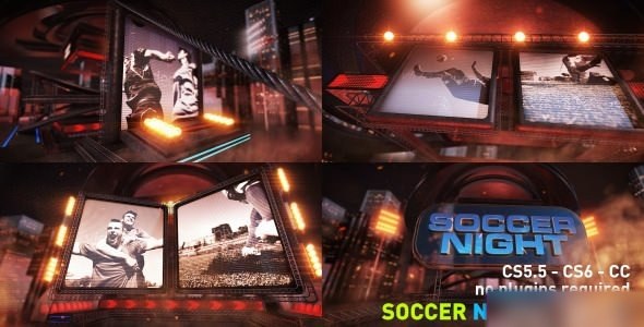 Videohive Soccer Night Opener Openers template preview