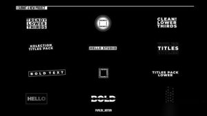Videohive Modern Titles Pack | After Effects 45216294 Titles template preview