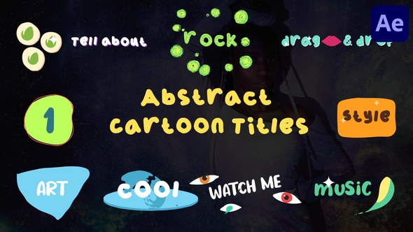 Videohive Abstract Cartoon Titles for After Effects Titles template preview