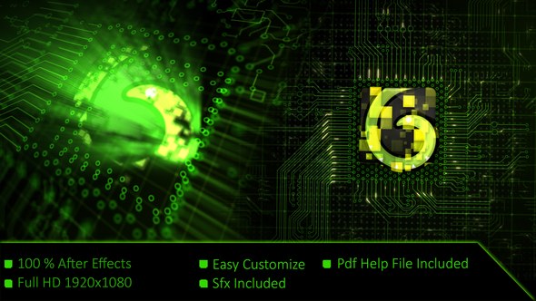 Videohive Tech Logo Intro 21875179 Logo Stings template preview