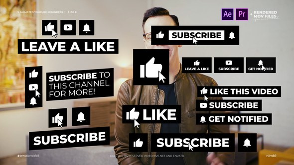 Videohive YouTube Subscribe 28874735 Elements template preview