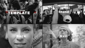 Videohive Documentary Stomp Video Displays template preview