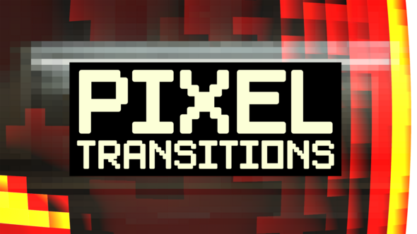 Videohive Pixel Transitions Elements template preview