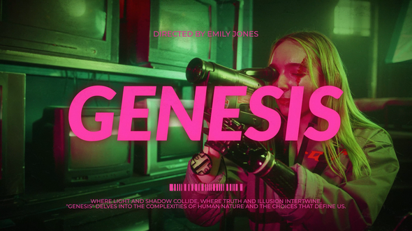 Videohive Cinematic Glow Grunge Titles Titles template preview