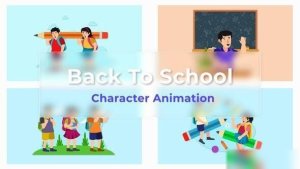 Videohive Back To School Animated Scene Pack Openers template preview