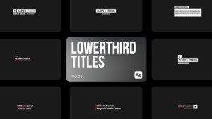 Videohive Lowerthird Titles 05 for After Effects Titles template preview