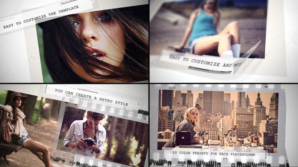 Videohive Grunge Movie Intro Video Displays template preview