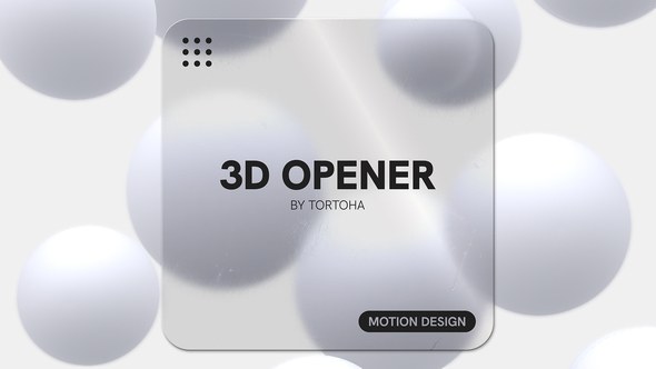 Videohive 3D Opener Without Placeholder Openers template preview