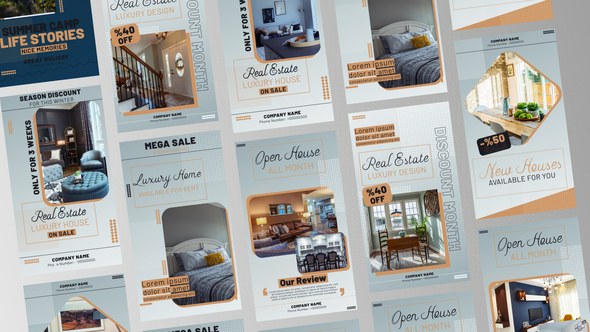 Videohive Luxury House Real Estate Stories Product Promo template preview