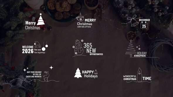 Videohive Christmas Titles 61009932 Titles template preview