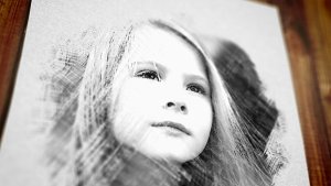 Videohive Pencil Drawing Video Displays template preview
