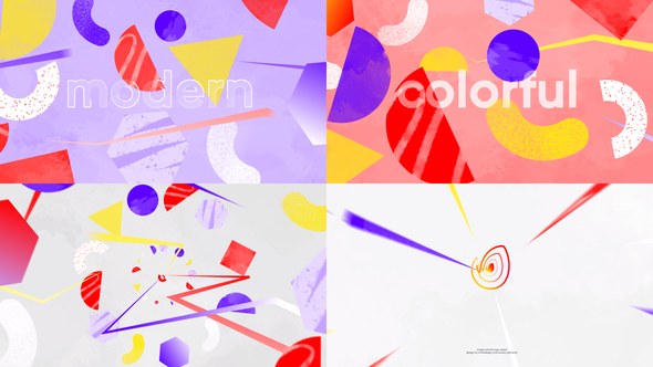Videohive Color Shape Logo Reveals Logo Stings template preview