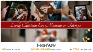 Videohive Lovely Christmas Eve Moments on Tablet PC Video Displays template preview