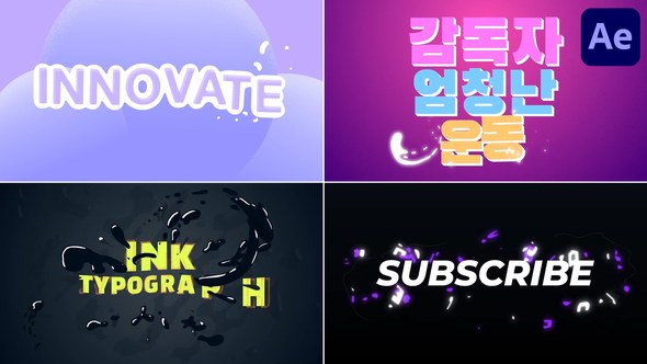 Videohive Colorful Dynamic Typography for After Effects 53966579 Titles template preview