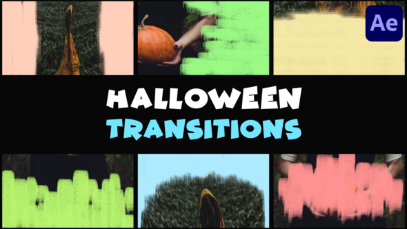 Videohive Halloween Transitions | After Effects Elements template preview
