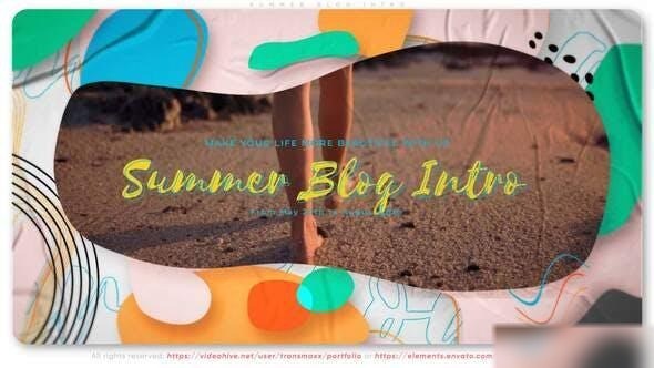 Videohive Summer Blog Intro Openers template preview