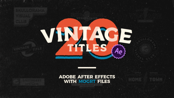 Videohive Vintage Titles 29295349 Titles template preview