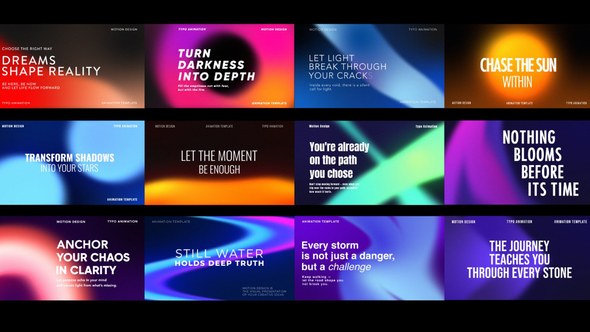Videohive Gradient Typography 57971067 Titles template preview