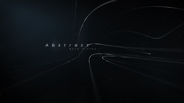 Videohive Black Titles | Abstract Lines Titles template preview