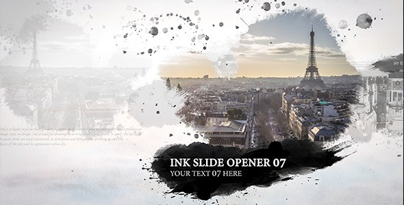 Videohive Ink Slide - Opener Video Displays template preview