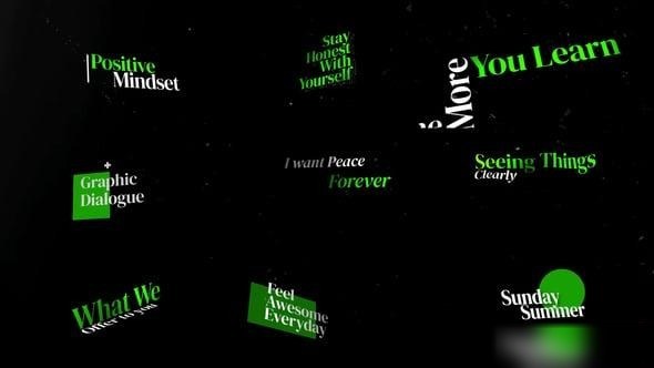 Videohive Kinetic Text Template Titles template preview