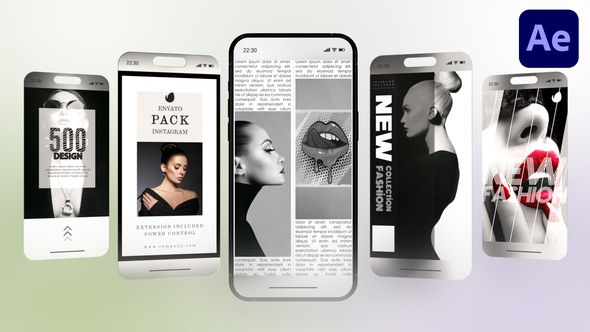 Videohive Instagram - Black & White 01 Elements template preview