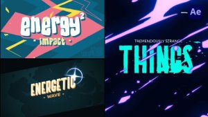 Videohive 2D Energy Text Logo Reveals [After Effects] Titles template preview