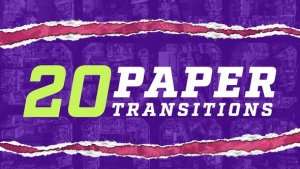 Videohive Torn Paper Transitions Elements template preview
