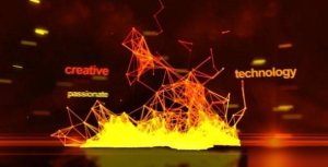 Videohive Fire Abstract Logo Openers template preview