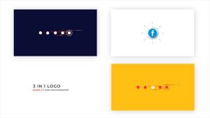Videohive Flat Logo Opener 3 In 1 Logo Stings template preview