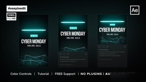 Videohive Vertical | Cyber Monday Promo Openers template preview