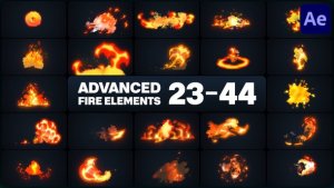 Videohive Advanced Fire Elements for After Effects Elements template preview